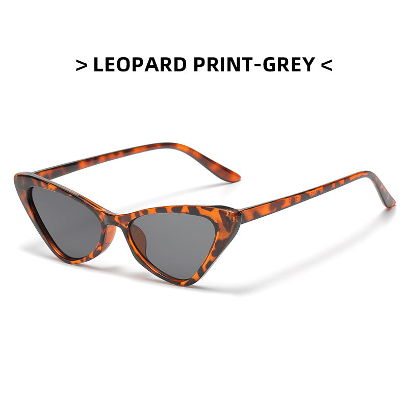 Gafas de sol de ojo de gato triangulares de color caramelo PC al por mayor